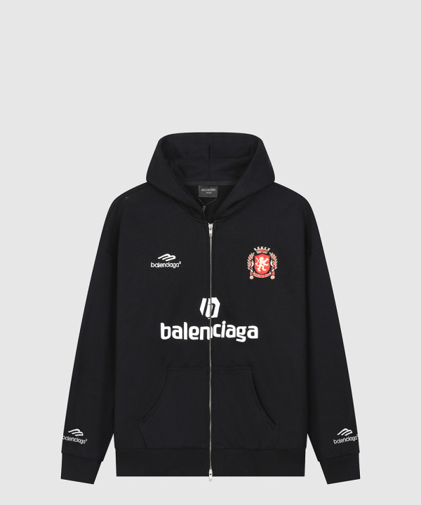 발렌시아가 축구핏 미디엄 집업 후디