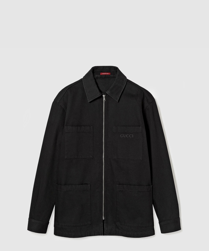 구찌 데님 지퍼 셔츠 804171