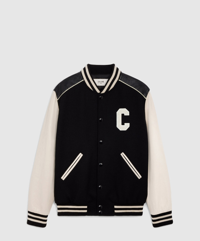 셀린느 클래식 테디 재킷 텍스처드 울 2V56D8