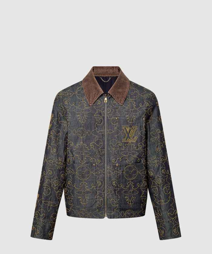 루이비통 엠브로이더드 데님 워크웨어 재킷 1AFWXM