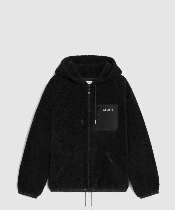 셀린느 후드 재킷 저지 플리스 2Y30H6