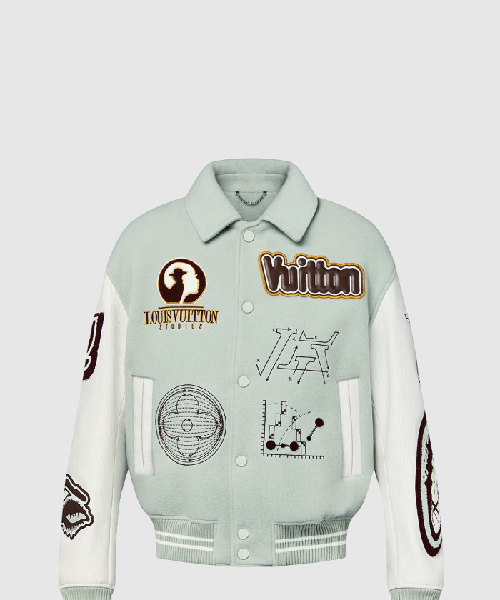 루이비통 바시티 레더 블루종 1ABZJP