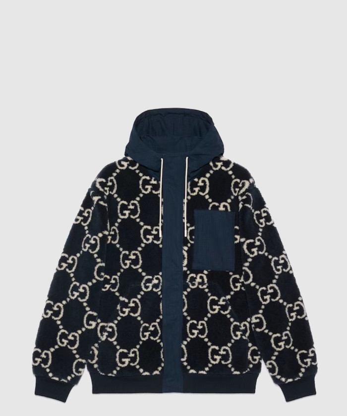 구찌 GG 퍼지 패브릭 자카드 재킷 771121