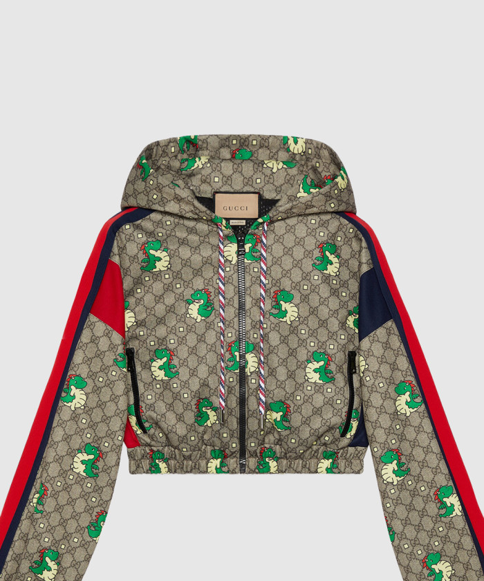 구찌 프린트 쇼트 니트 재킷 774201