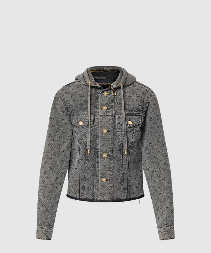루이비통 빈티지 이펙트 모노그램 데님 재킷 1AGBD3