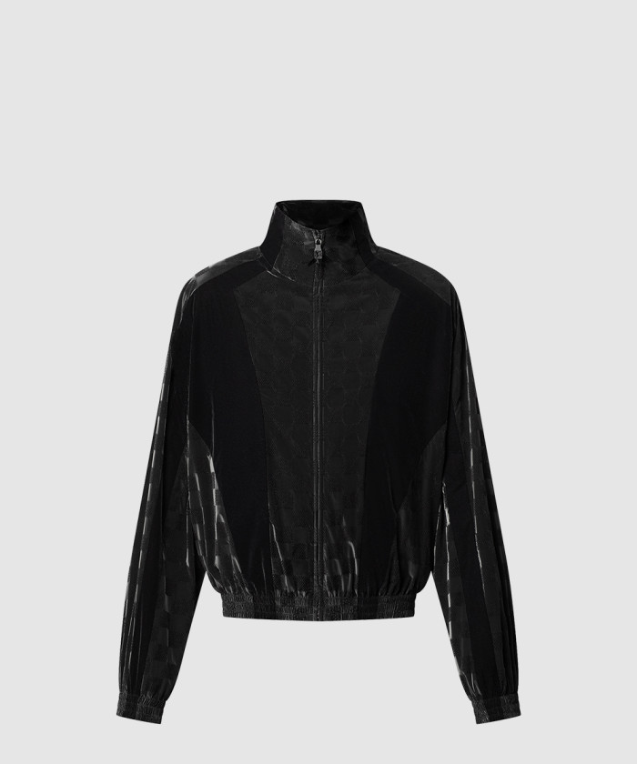 루이비통 플록드 다미에 테크니컬 트랙수트 톱 1AHBG5