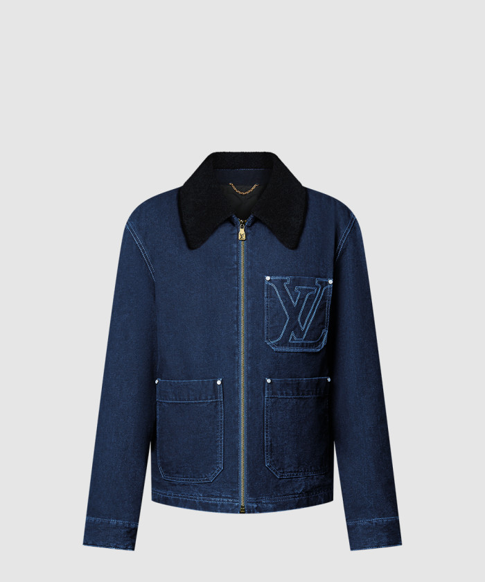 루이비통 윈터리 워크웨어 데님 재킷 1AGIO4