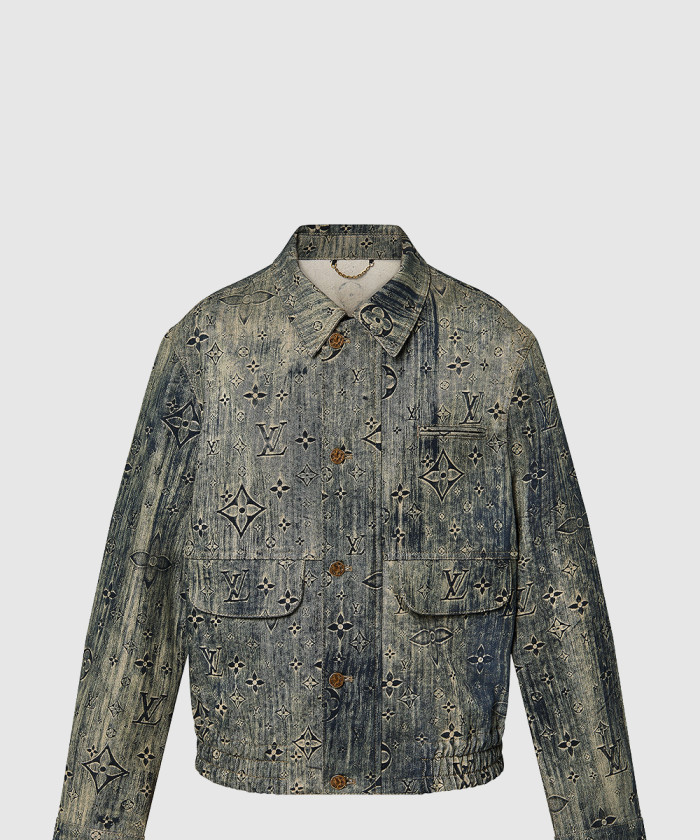 루이비통 모노그램 테일러드 데님 재킷 1AATFU