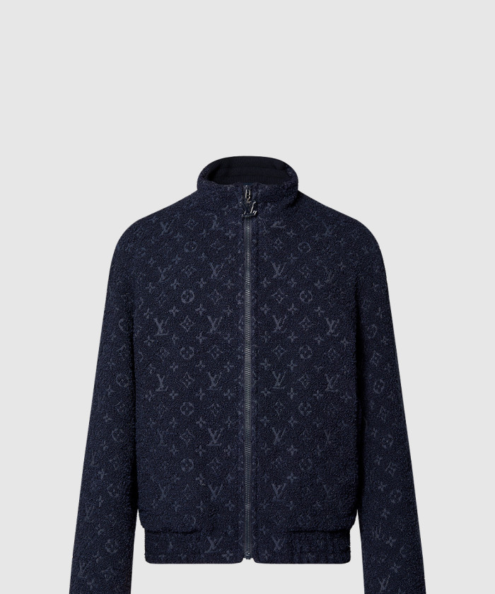 루이비통 모노그램 울 부클레 지퍼 블루종 1ABNQG