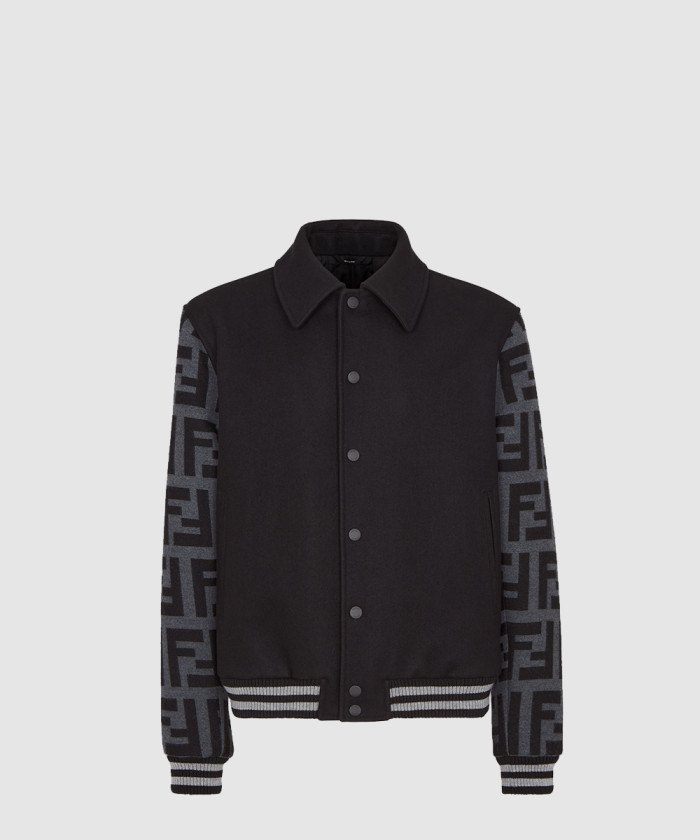 펜디 컬러의 울 보머 재킷 FW1348