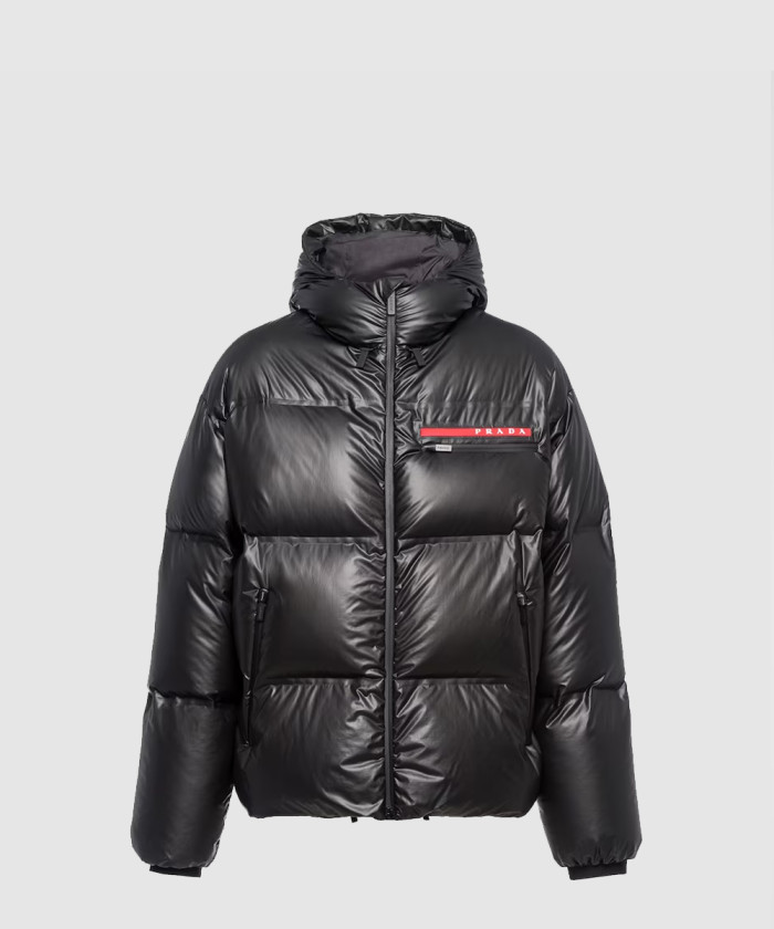 프라다 라이트 리나일론 후디 푸퍼 자켓 SGB574
