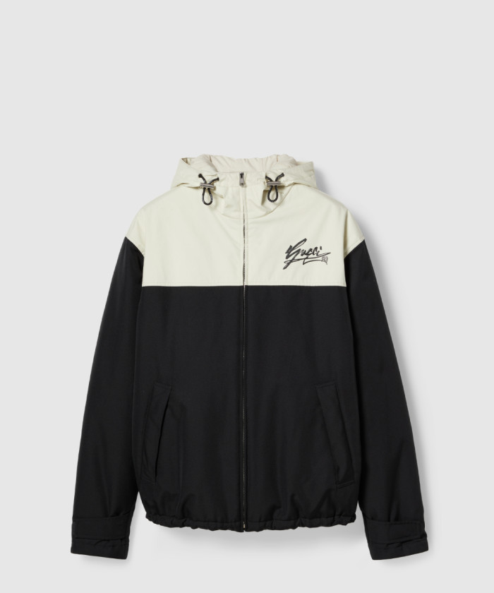 구찌 테크니컬 코튼 캔버스 후드 재킷 787197