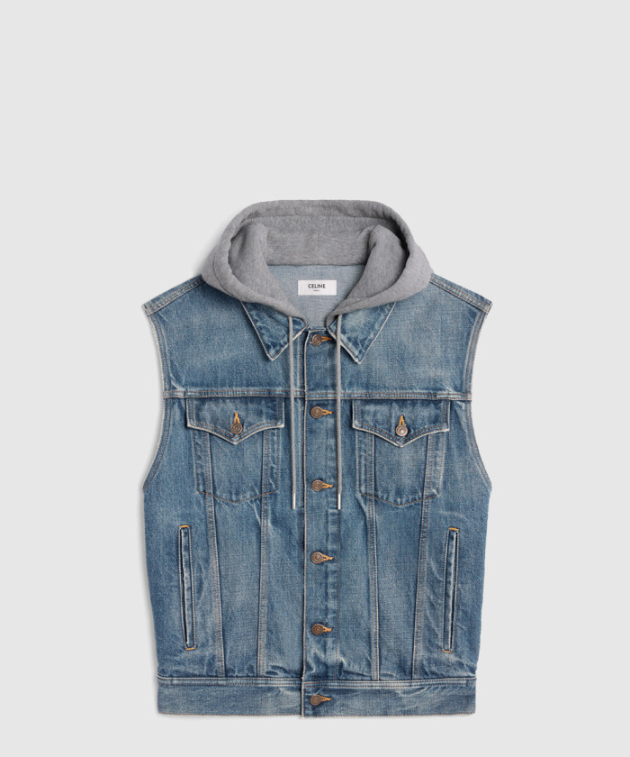 셀린느 재킷 봄버 블루종 집업 2Q8409