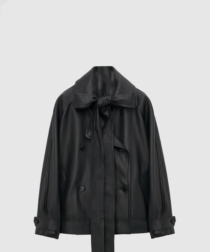 로에베 보우 자켓 나파 양가죽