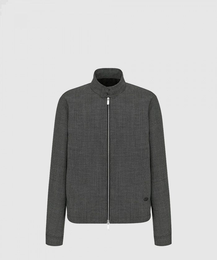 디올 마이크로-하운즈투스 해링턴-실루엣 블루종 113C4