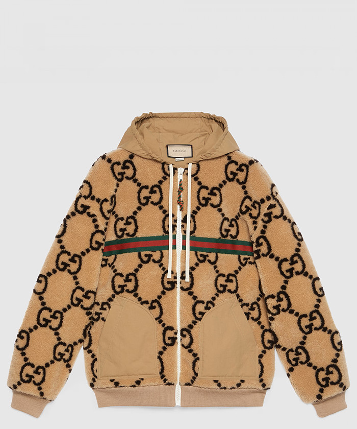 구찌 맥시 GG 울 저지 재킷 716387