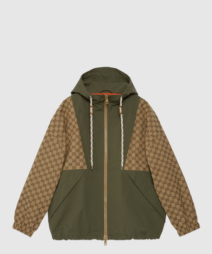 구찌 GG 코튼 캔버스 지퍼 재킷 742813