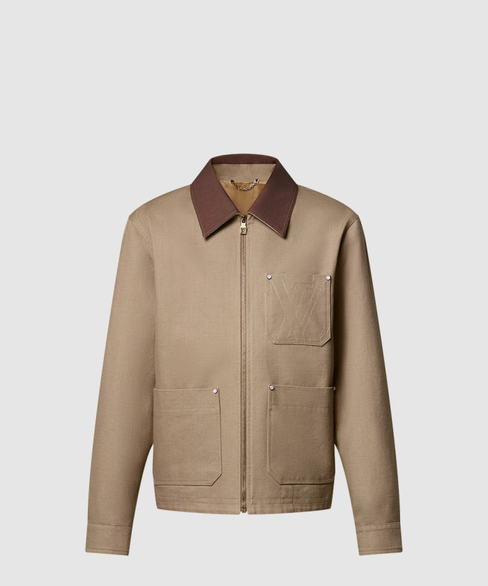 루이비통 워크웨어 코튼 캔버스 블루종 1AGIT7