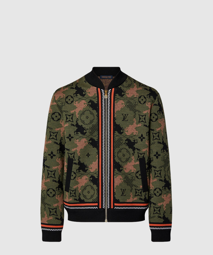 루이비통 자카드 울 보머 블루종 1AFXSA