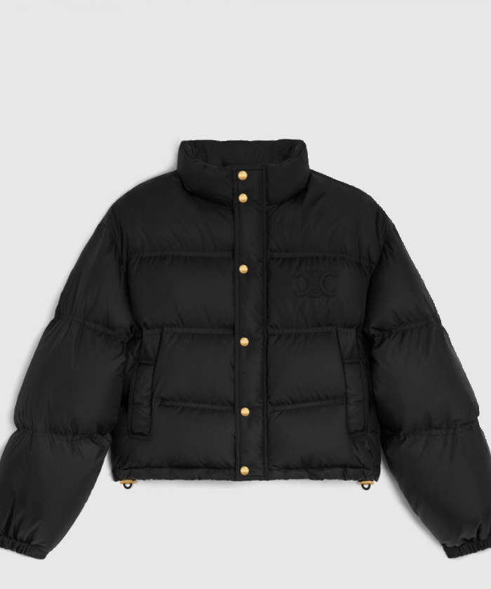 셀린느 크롭 트리옹프 다운 패딩 재킷 2W6620