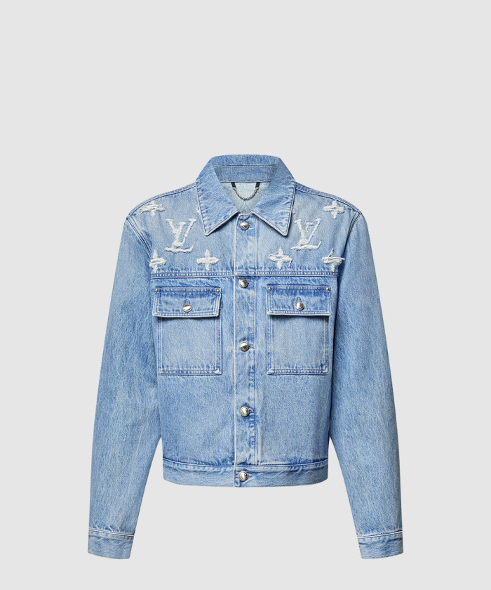 루이비통 데님 트러커 재킷 1AGING
