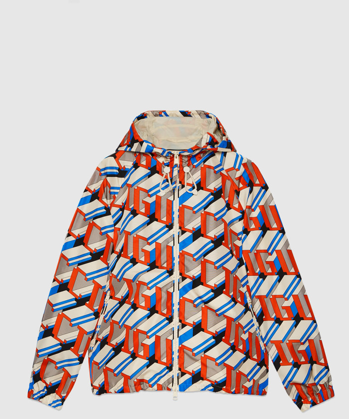 구찌 픽셀 프린트 나일론 재킷 770270