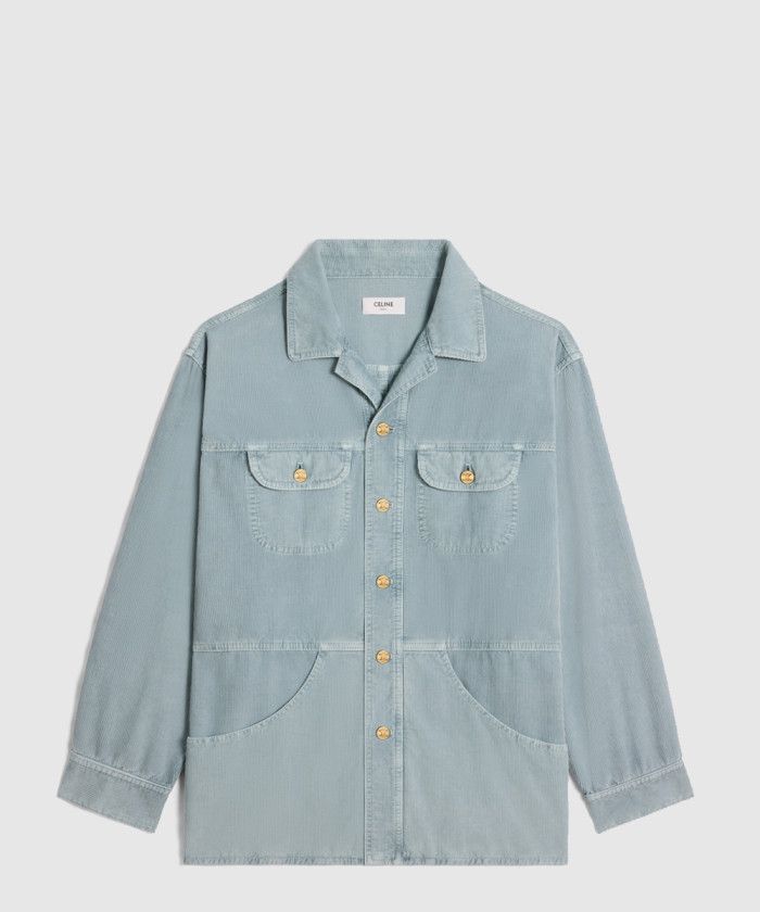 셀린느 카 코듀로이 재킷 코트 2Q8351