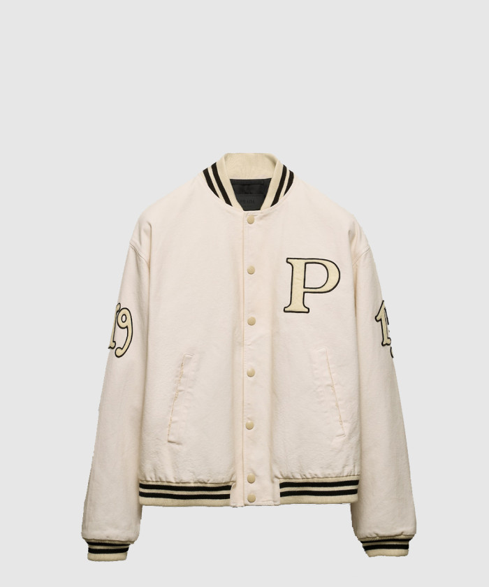 프라다 패치 장식 코튼 바머 재킷 SGC725