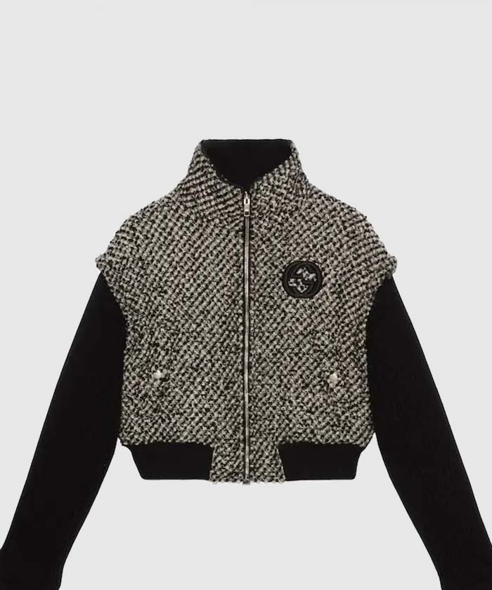 구찌 재킷 GG 디테일 부클 울 재킷 761703