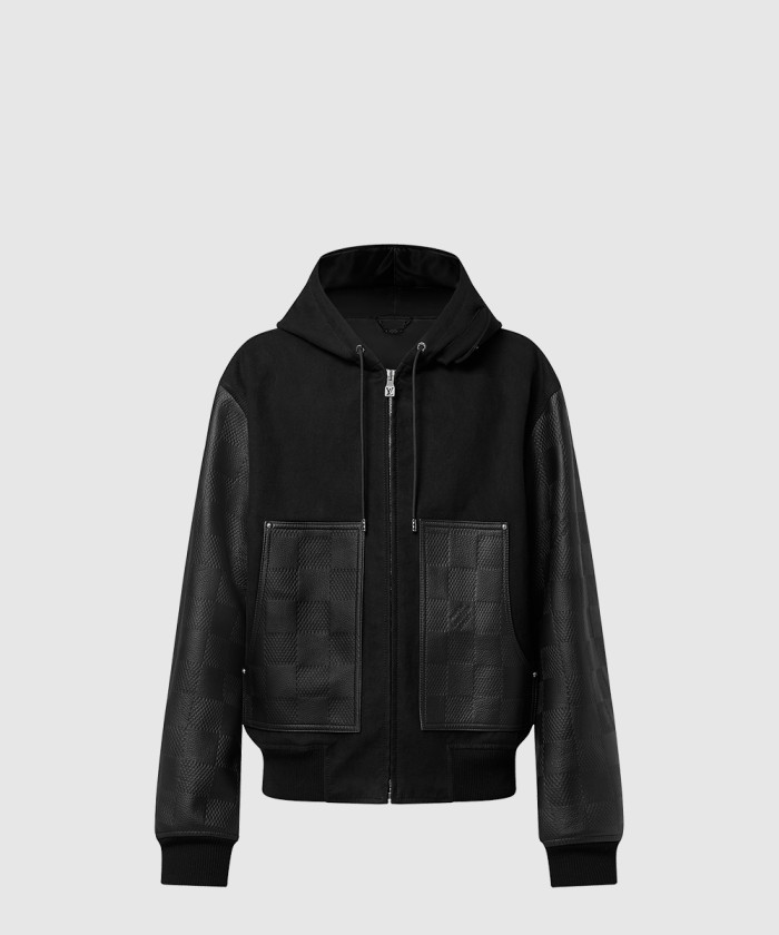 루이비통 믹스 레더 후드 블루종 1AFIR9