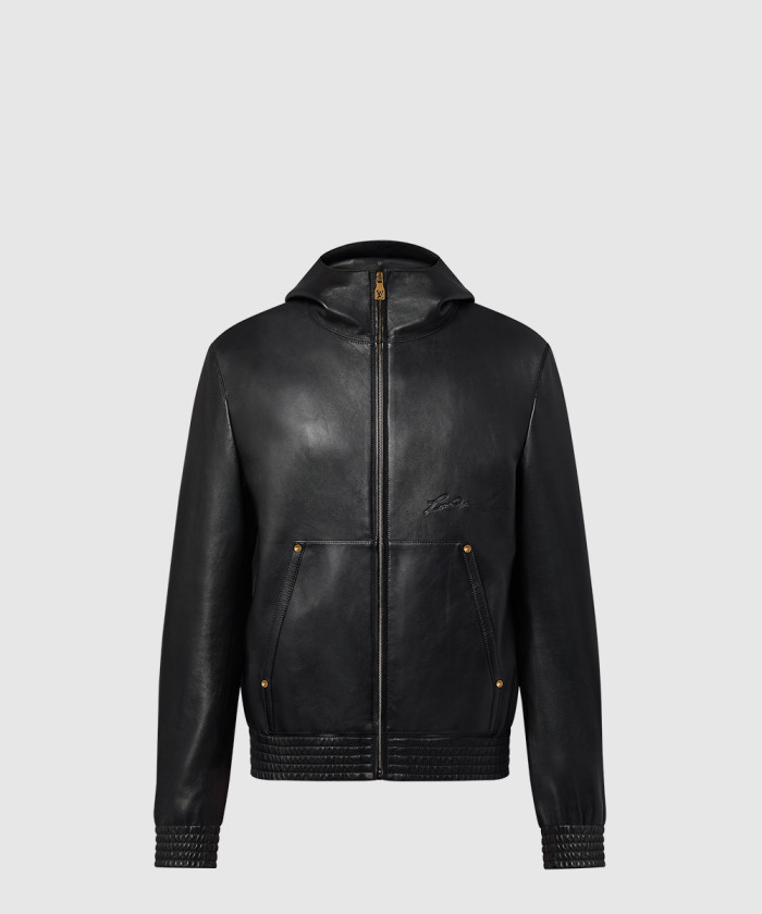 루이비통 지퍼 레더 후디 1AFQOX