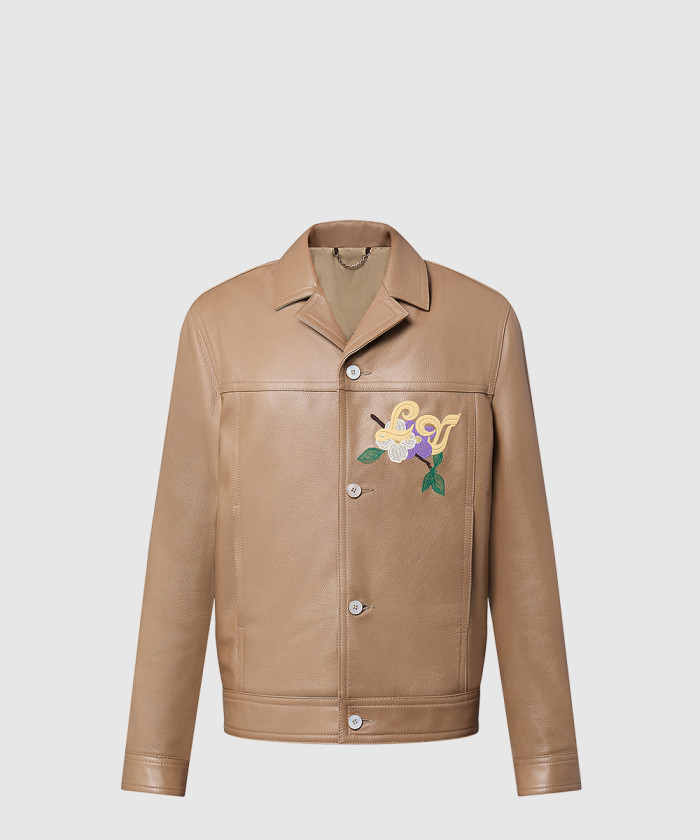 루이비통 엠브로이더드 레더 블루종 1AFQO5