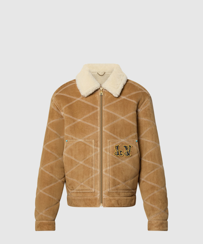 루이비통 엠브로이더드 시어링 워크웨어 블루종 1AFXIO