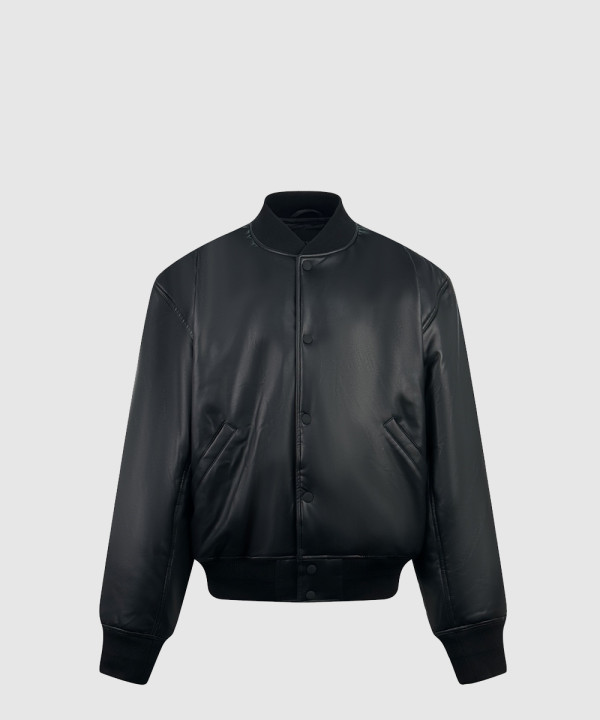 발렌시아가 보머 가죽 재킷