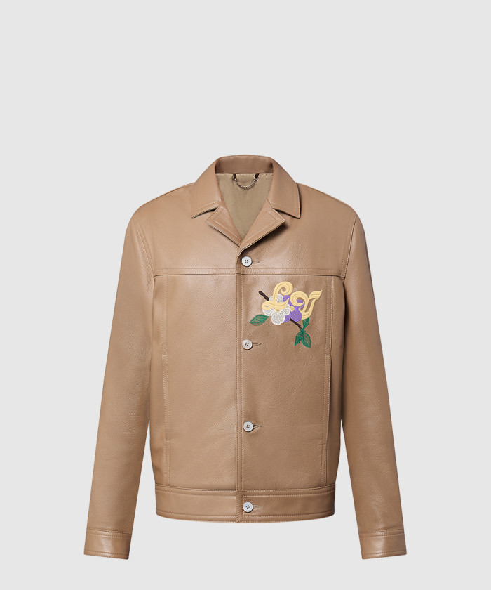 루이비통 엠브로이더드 레더 블루종 1AFQO6