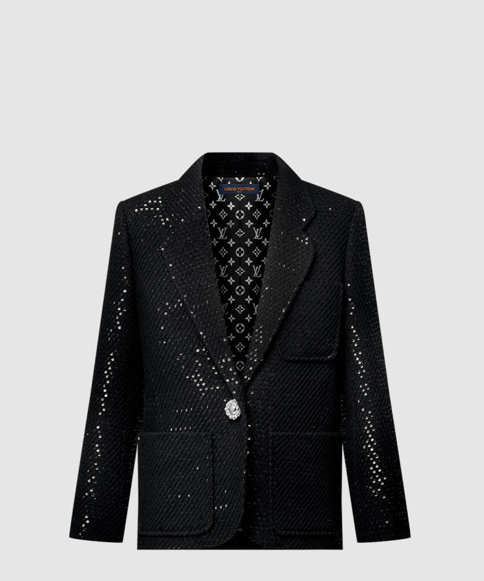 루이비통 시퀸 트위드 프레피 블레이저 1AGAVF