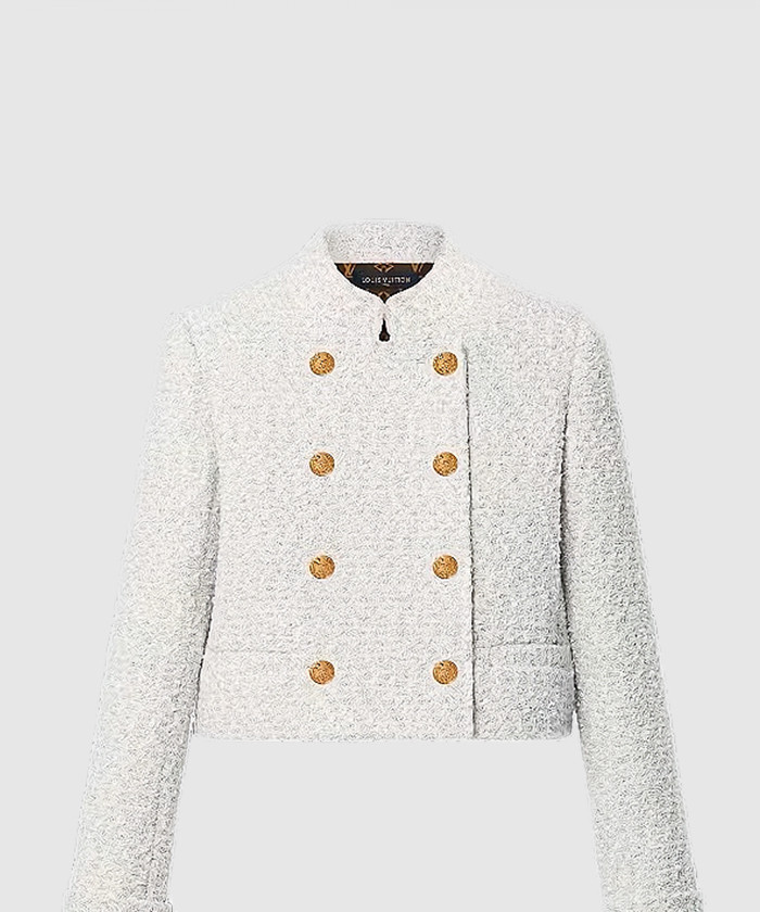 루이비통 체크 트위드 블레이저 1AAAZT