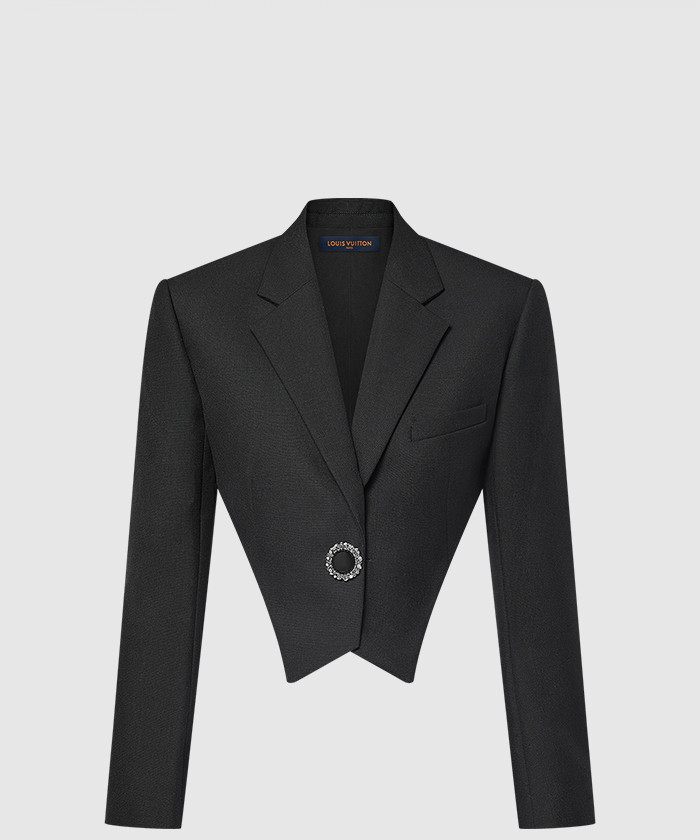 루이비통 주얼 버튼 크롭드 블레이저 1AFTKV