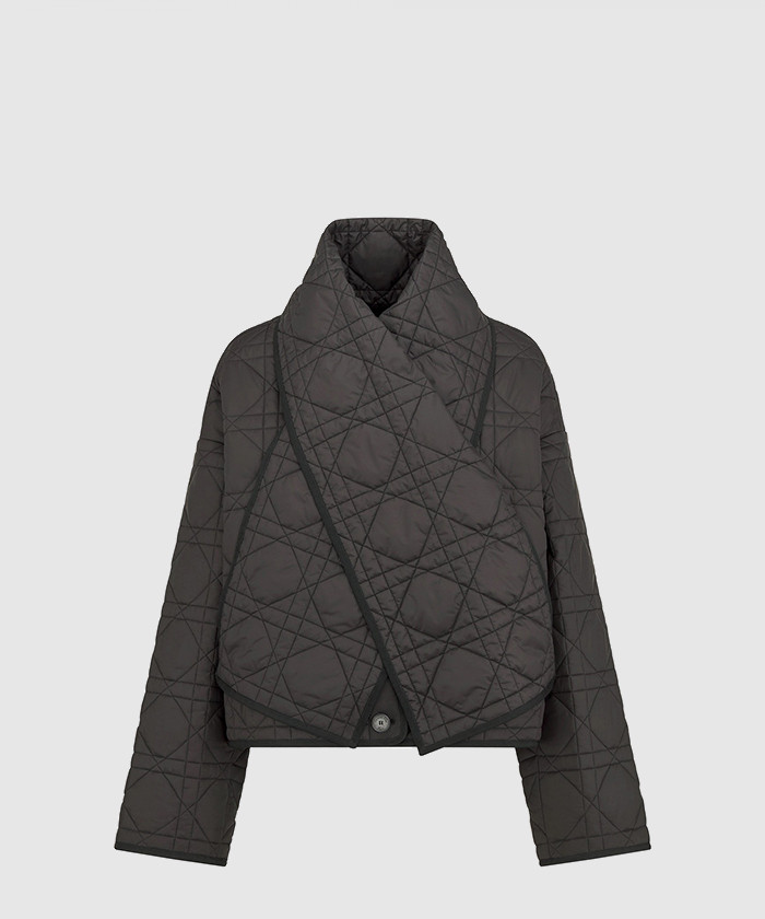 디올 크리스 크로스 칼라 매크로까나쥬 피코트 357C5