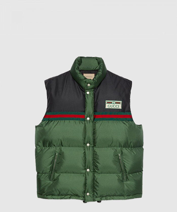 구찌 나일론 새틴 패딩 베스트 698713