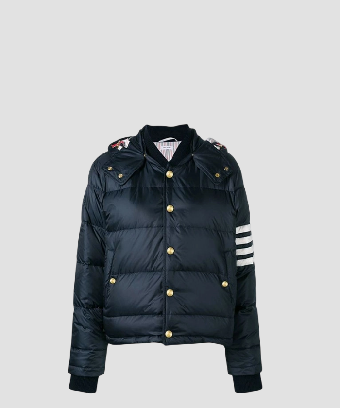 톰브라운 네이비 매트 다운 자켓