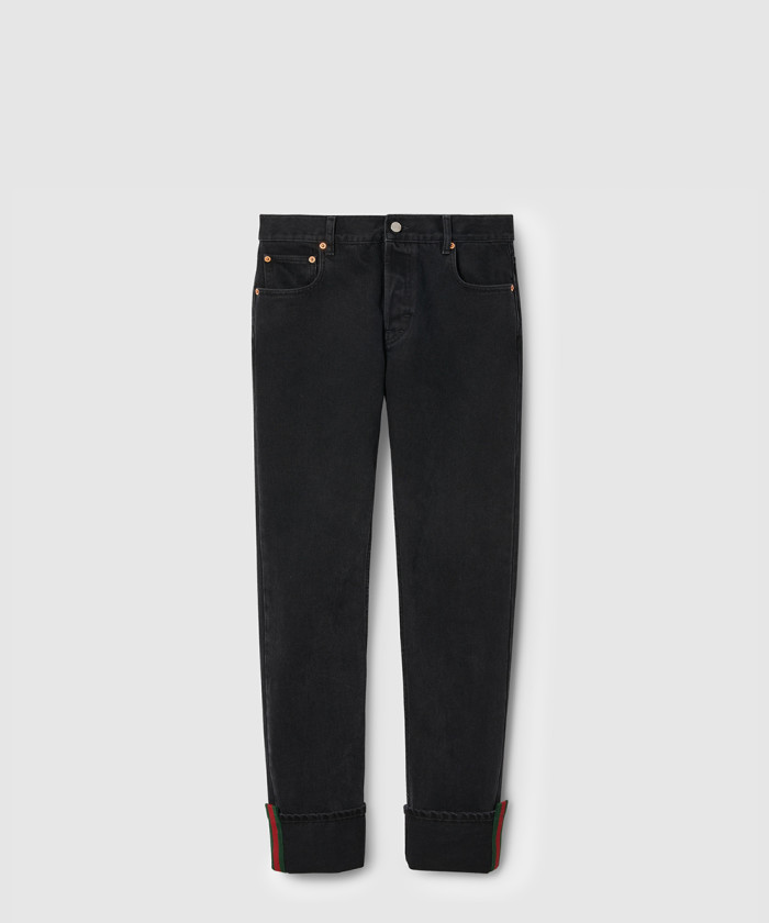 구찌 웹(Web) 데님 팬츠 796483