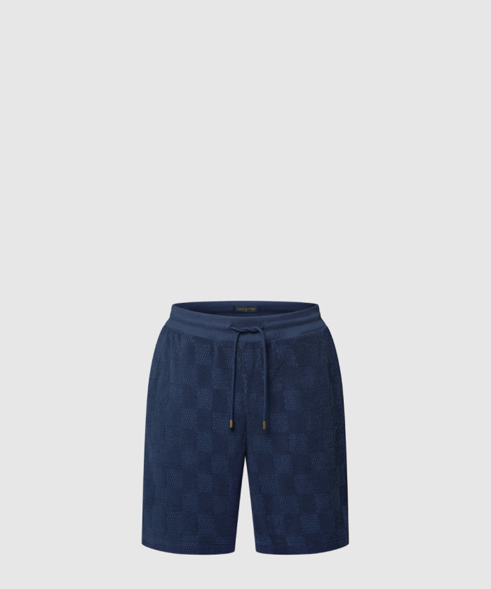 루이비통 다미에 프렌치 테리 코튼 블렌드 쇼츠 1AGIM7