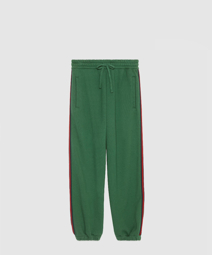 구찌 코튼 저지 트랙 팬츠 768447