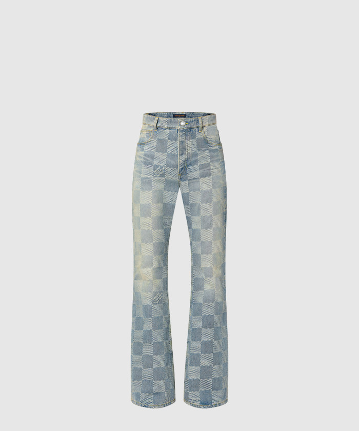 루이비통 다미에 부츠컷 데님 팬츠 1AFI21