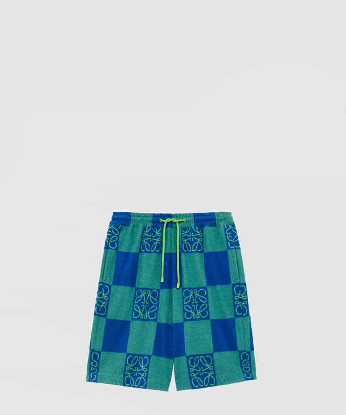 로에베 드로스트링 프린트 쇼츠