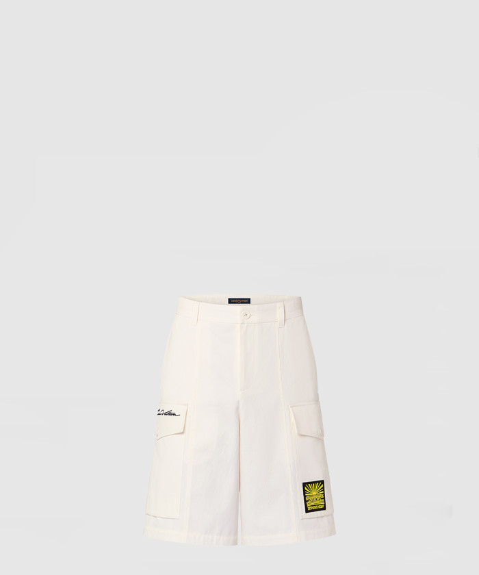 루이비통 엠브로이더드 코튼 카고 쇼츠 1AFJ82