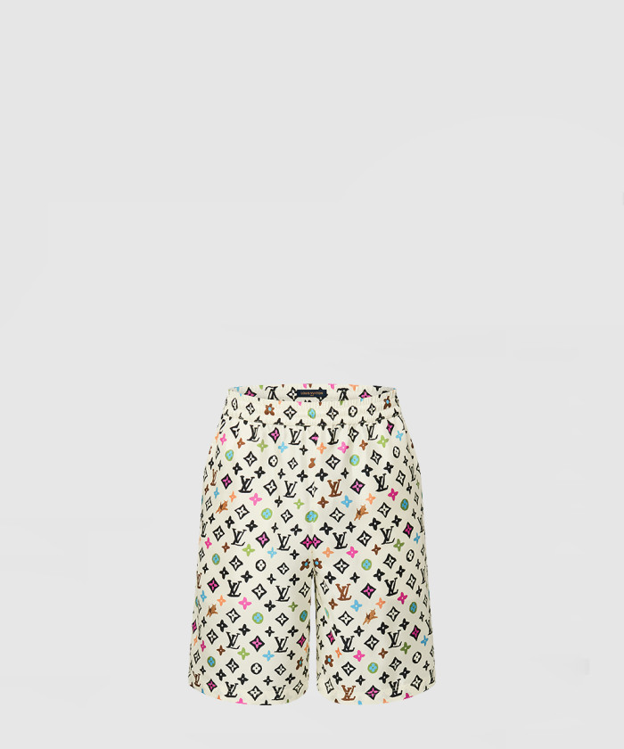 루이비통 모노그램 프린티드 실크 쇼츠 1AFPZE