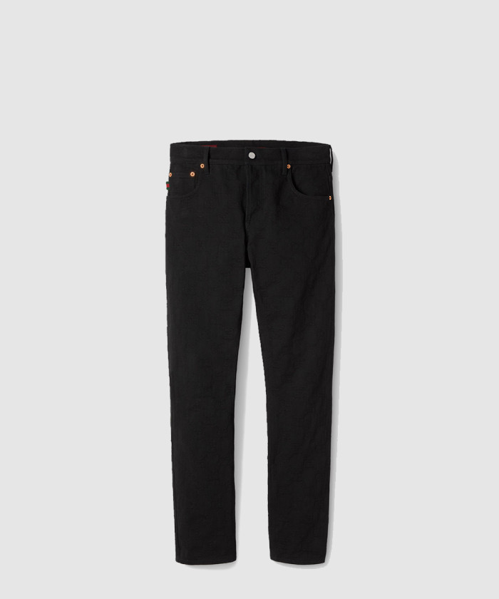 구찌 GG 데님 자카드 팬츠 796453