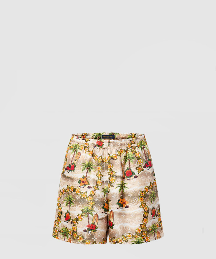 루이비통 모노그램 실크 드로스트링 쇼츠 1AFRK5